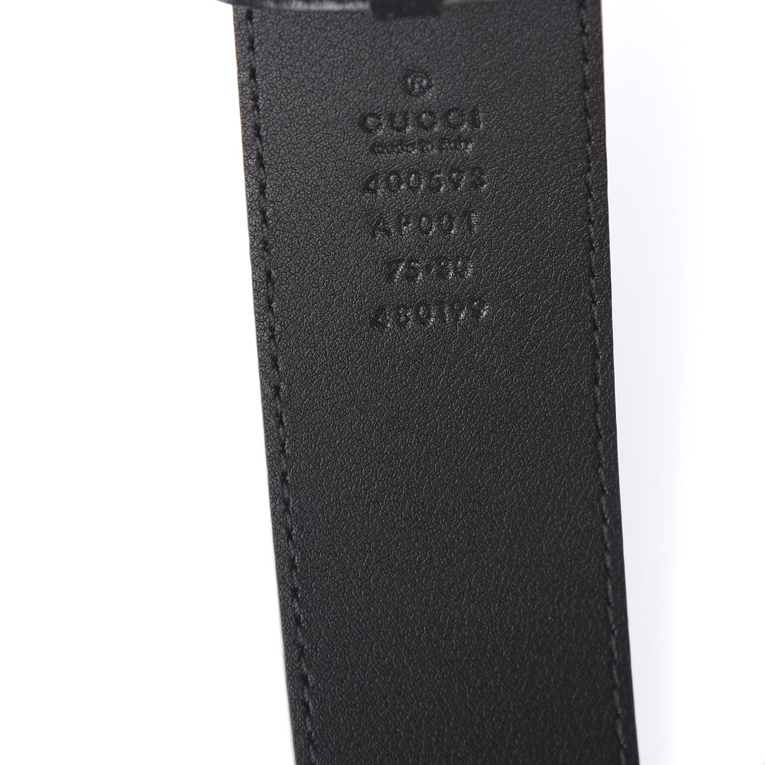 Gucci Calfskin Double G 40mm Belt 75 30 Black 5 of 5