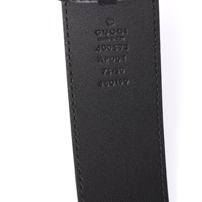 Gucci Calfskin Double G 40mm Belt 75 30 Black 5 of 5