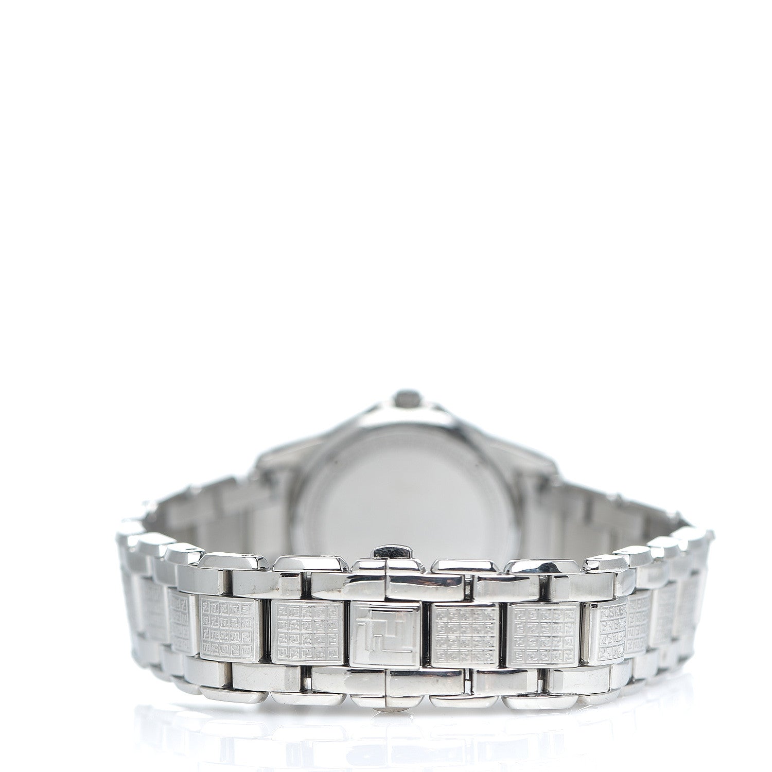 Fendi Stainless Steel Diamond Mother of Pearl 30mm Quartz Watch 3 of 5