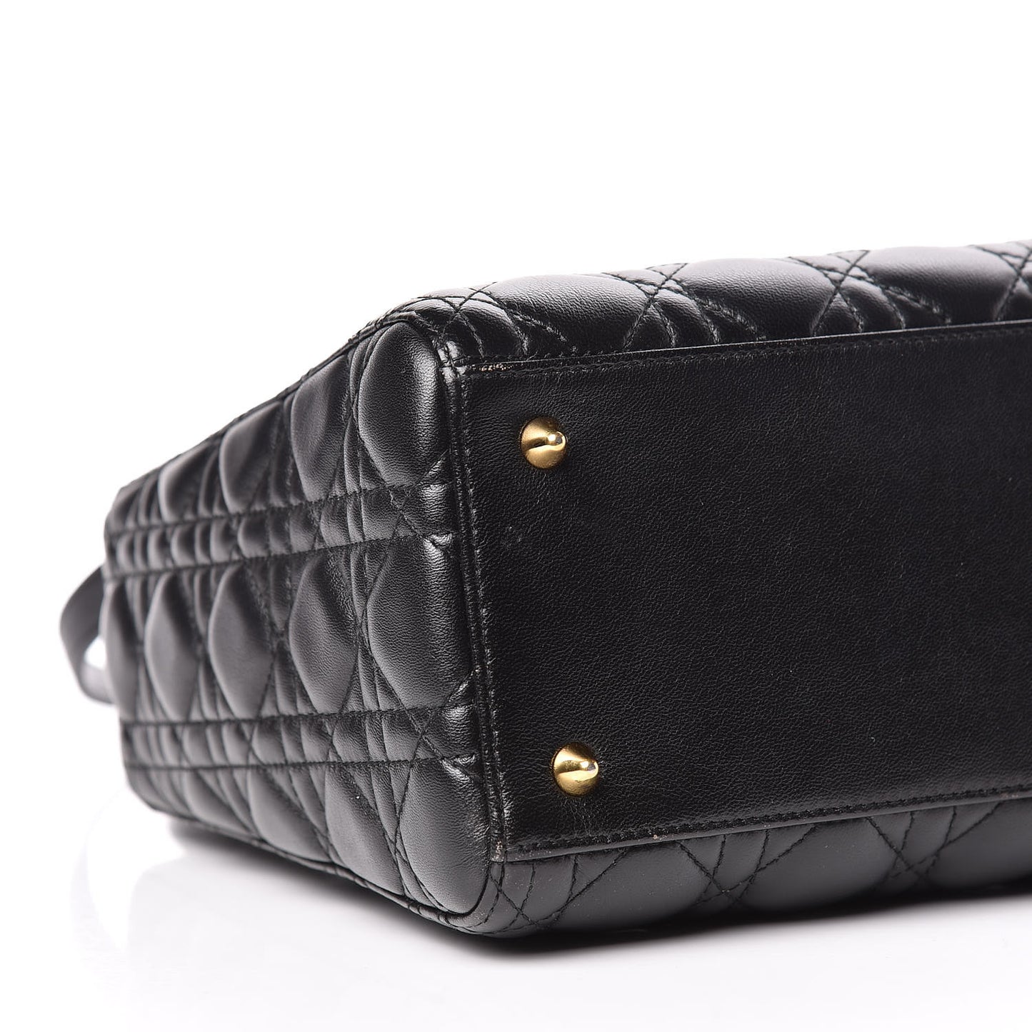 Lambskin Cannage Medium Lady Dior Black