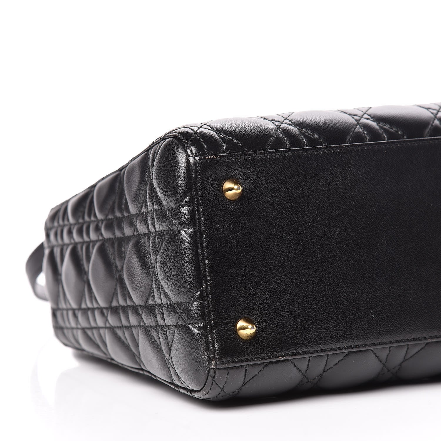 Christian Dior Lambskin Cannage Medium Lady Dior Black 5 of 13
