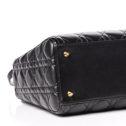 Christian Dior Lambskin Cannage Medium Lady Dior Black 5 of 13
