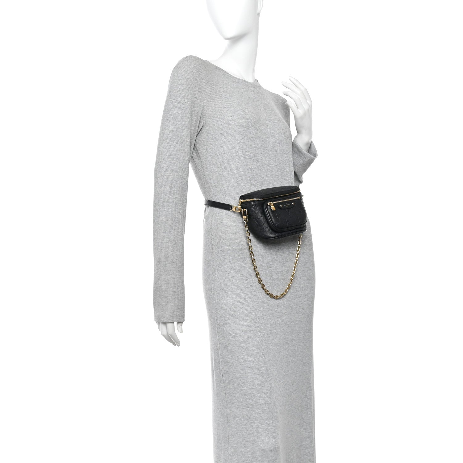 Louis Vuitton Empreinte Mini Bumbag Black 2 of 10