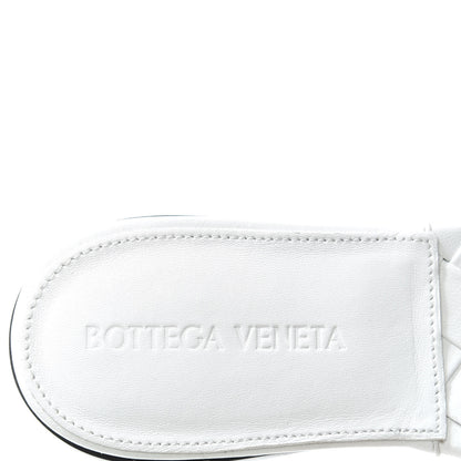 Bottega Veneta Nappa Maxi Intrecciato Lido Flat Sandals 35 Optic White 8 of 9