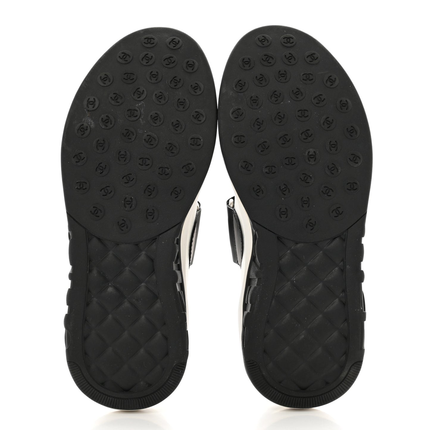Mesh Lycra CC Sneakers 35 White Black