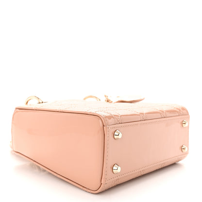 Christian Dior Patent Cannage Mini Lady Dior Light Pink 4 of 12