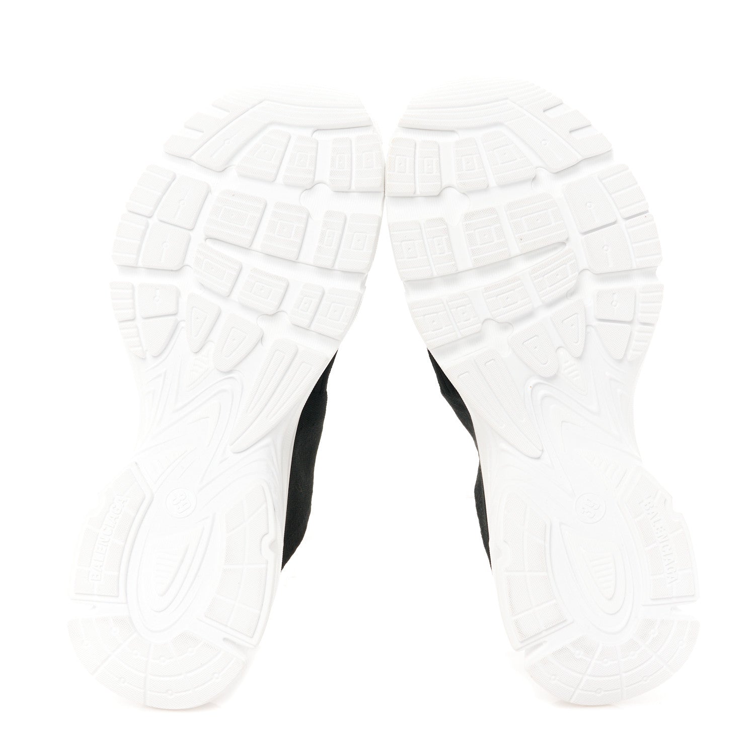 Balenciaga Neoprene Knit Womens Speed Sneakers Mules 39 Black White 5 of 9