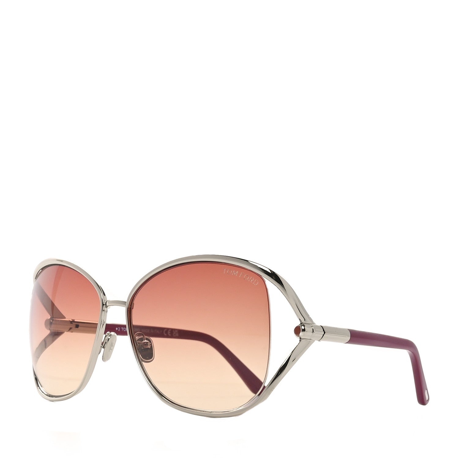 Tom Ford Metal Marta Sunglasses TF1091 Pink 1 of 8
