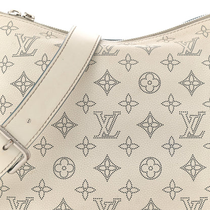 Louis Vuitton Mahina Beaubourg Hobo MM Snow Orage Blue 7 of 14