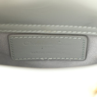 Christian Dior Patent Cannage Micro Lady Dior Light Blue 6 of 10