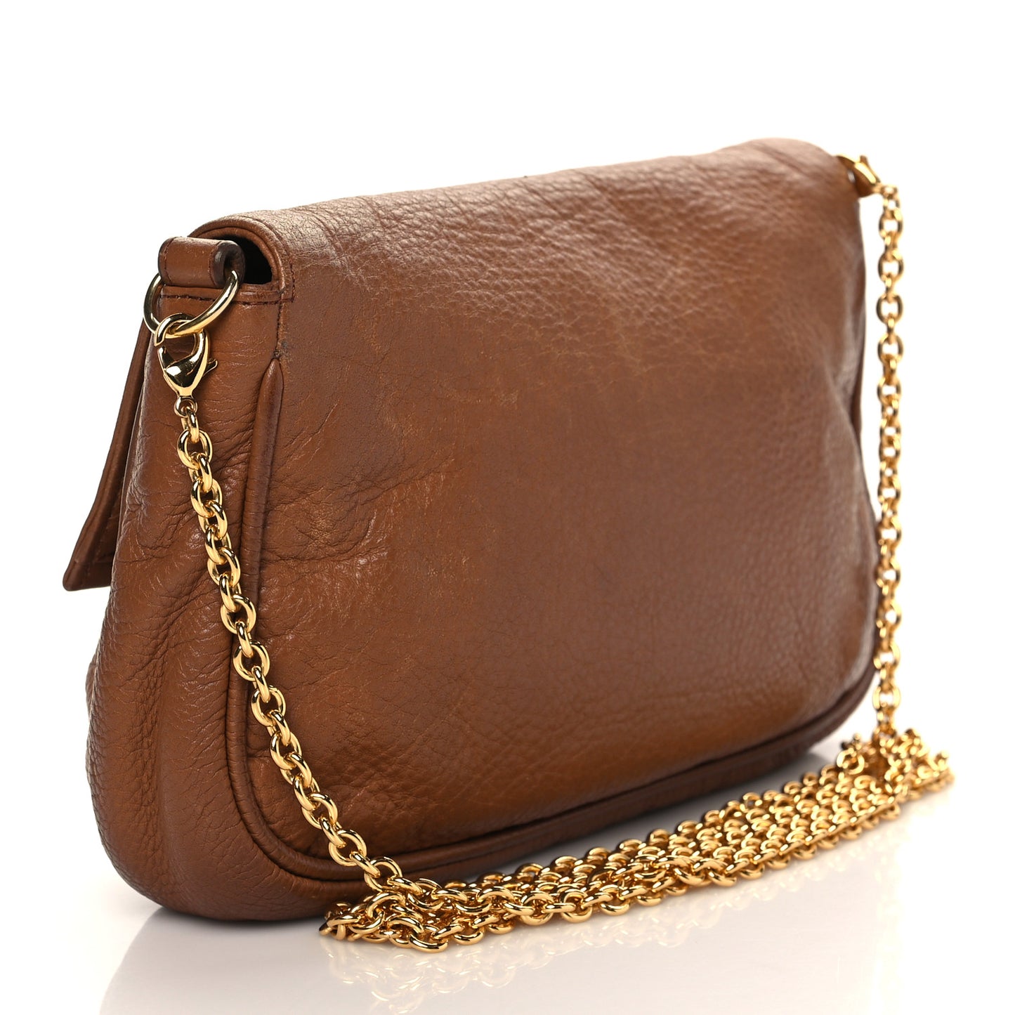 Vitello Flamingo Fendista Pouchette Crossbody Orzo