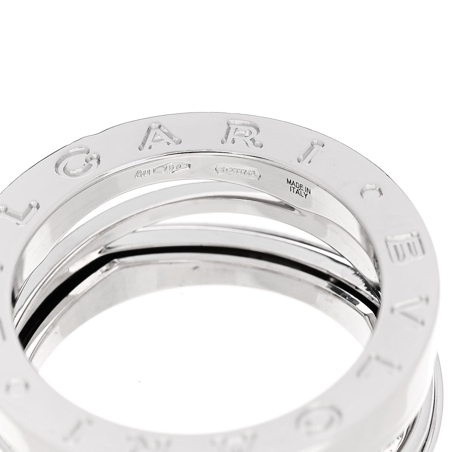 18K White Gold B.Zero1 Legend Three-Band Ring 53 6.25