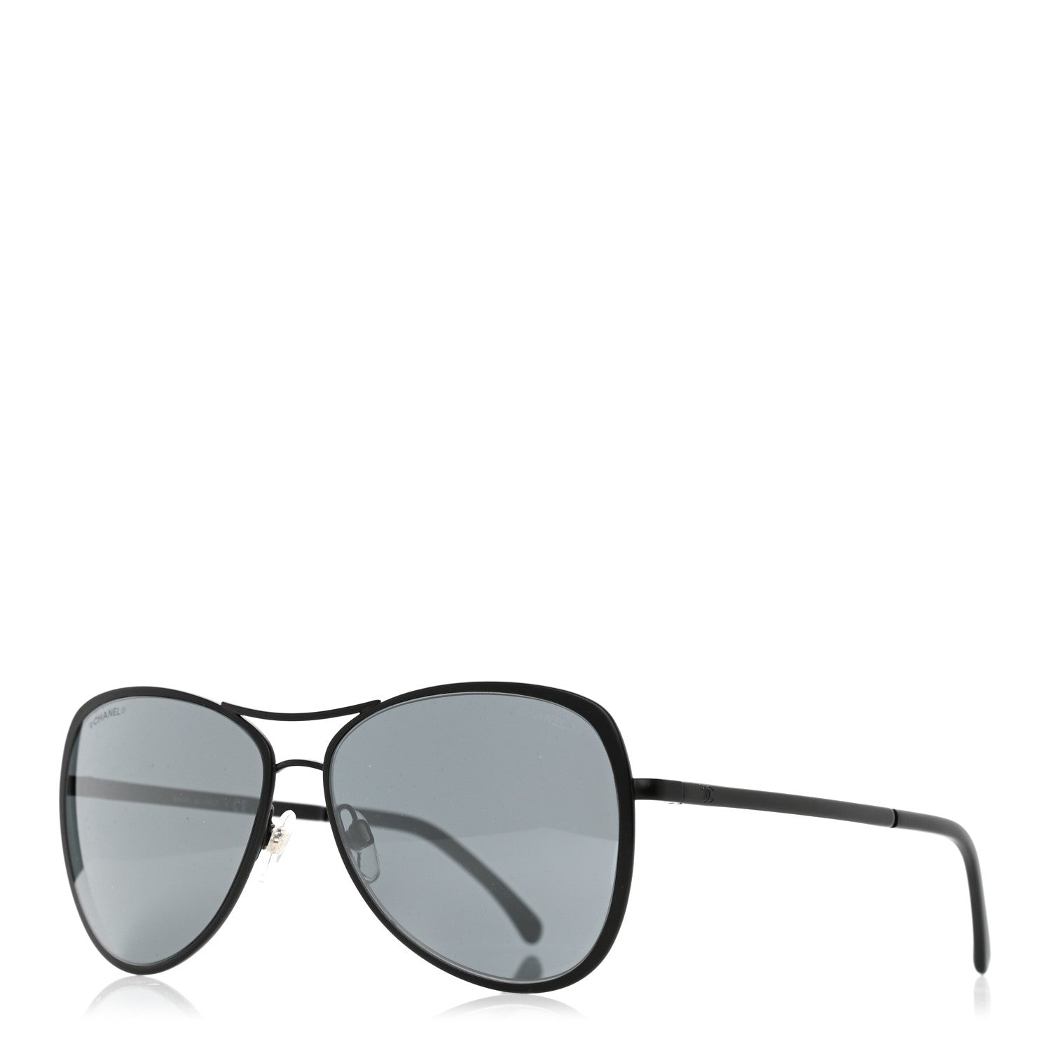 Chanel Pilot Summer Aviator Sunglasses 4223 Black 1 of 7