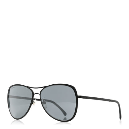 Chanel Pilot Summer Aviator Sunglasses 4223 Black 1 of 7