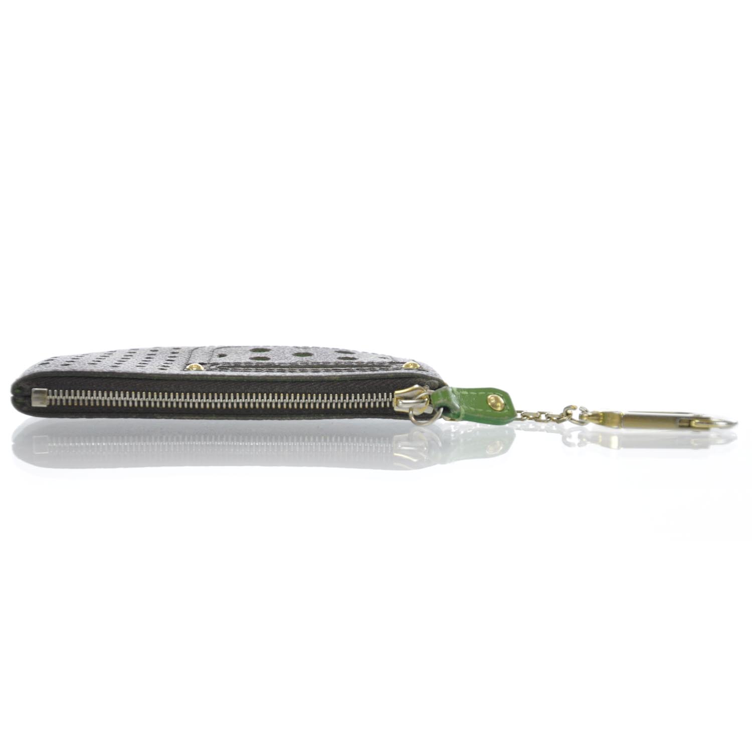 Louis Vuitton Monogram Perforated Key Pouch Green 3 of 8