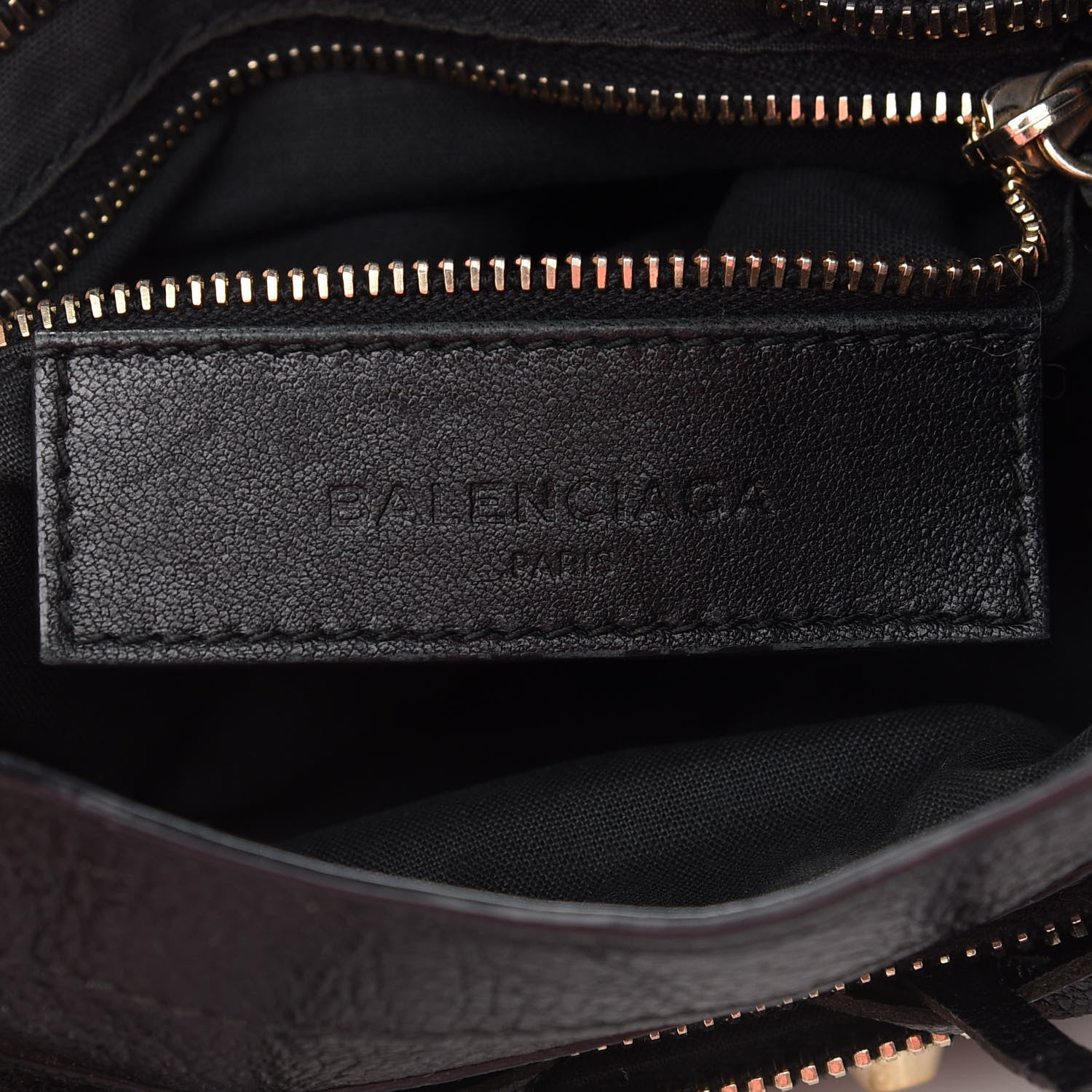 Balenciaga Chevre Gold Metallic Edge Hardware Mini City Black 6 of 11