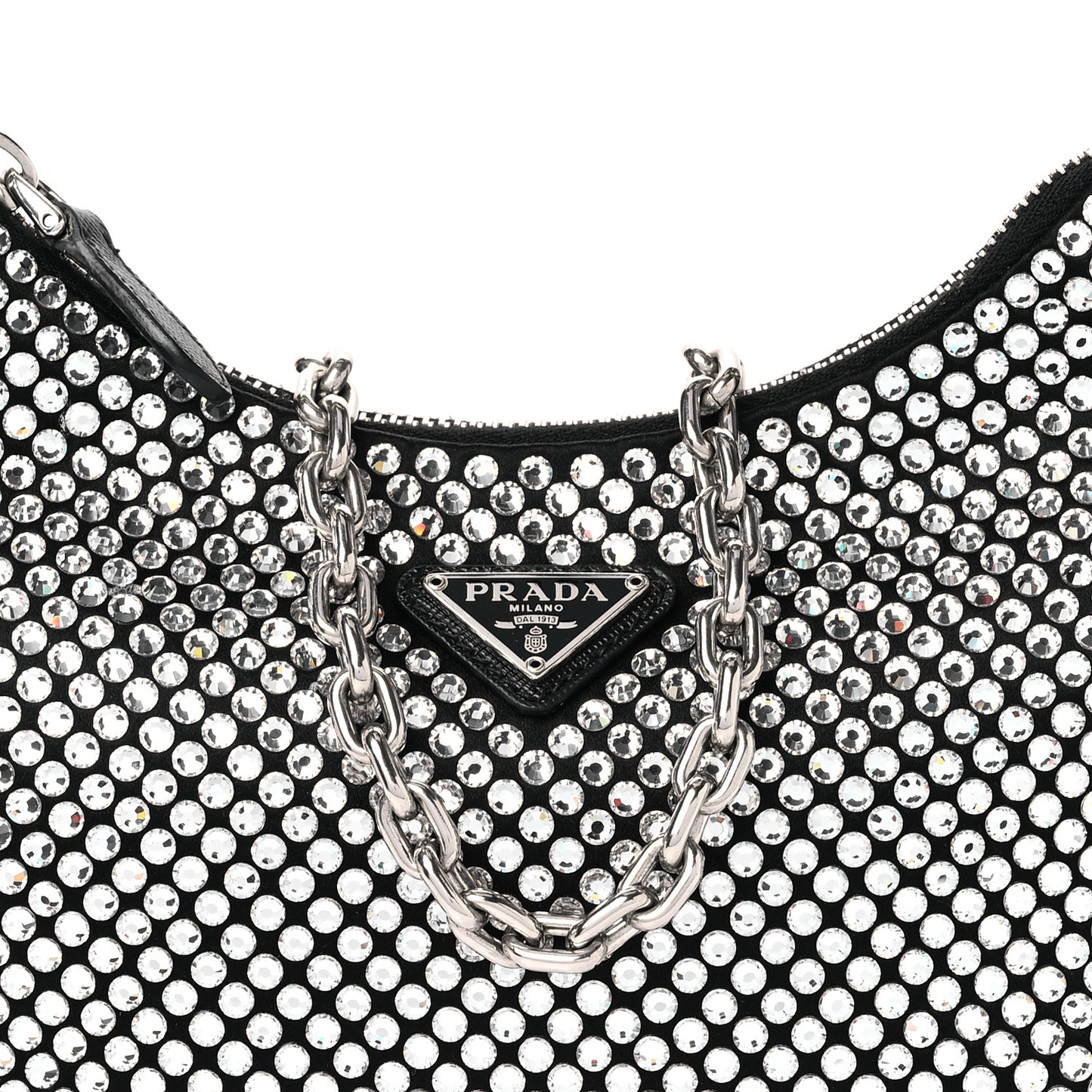 Satin Crystal Re-Edition 2005 Shoulder Bag Cristal