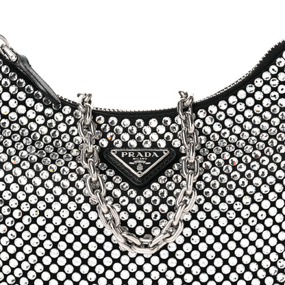 Prada Satin Crystal Re-Edition 2005 Shoulder Bag Cristal 7 of 9
