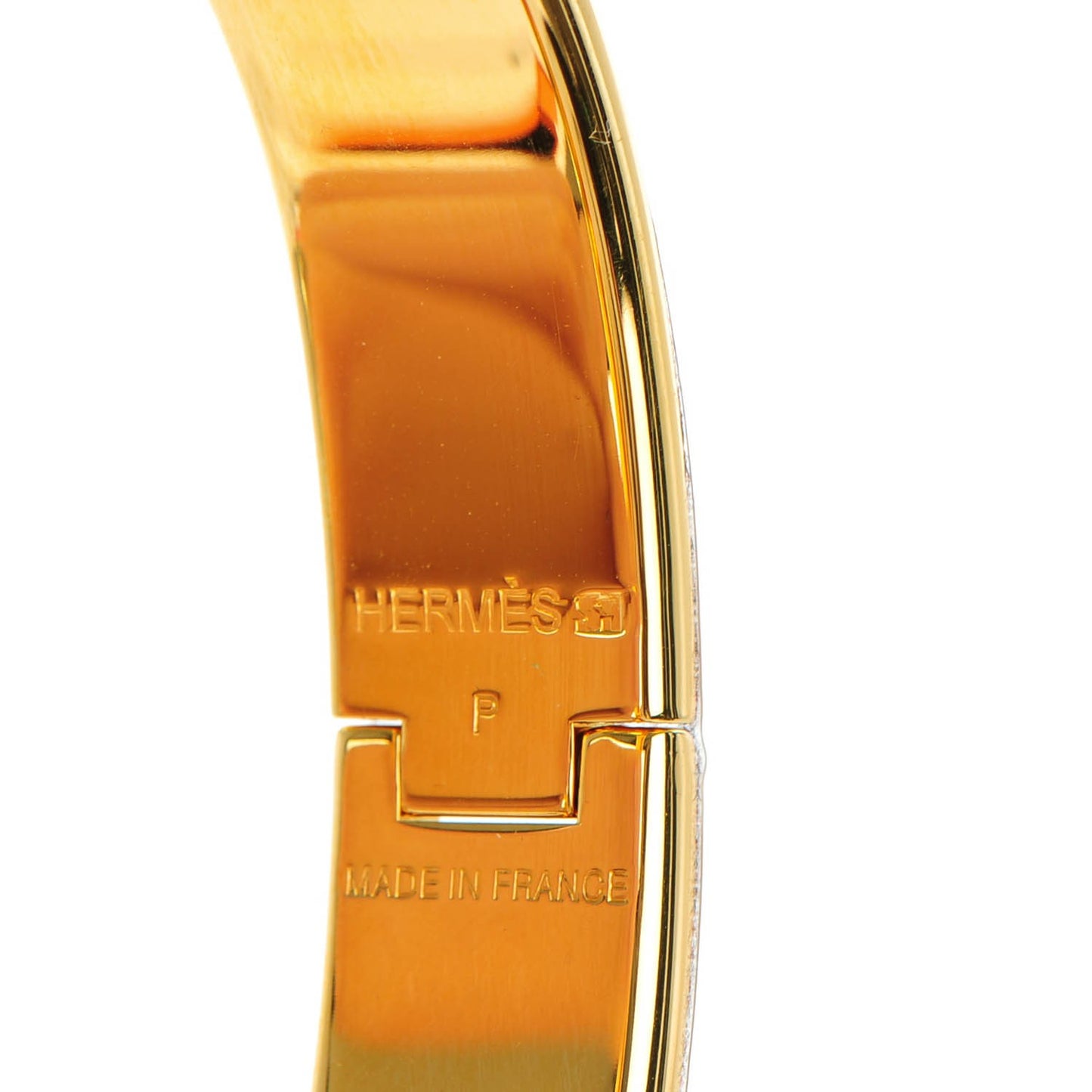 Enamel Narrow Clic Clac H Bracelet GM Black