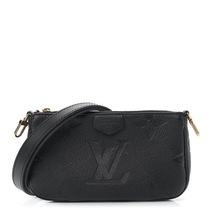 Louis Vuitton Empreinte Monogram Giant Multi Pochette Accessories Large Pochette Black 1 of 9
