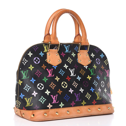 Louis Vuitton Monogram Multicolor Alma Black 3 of 16