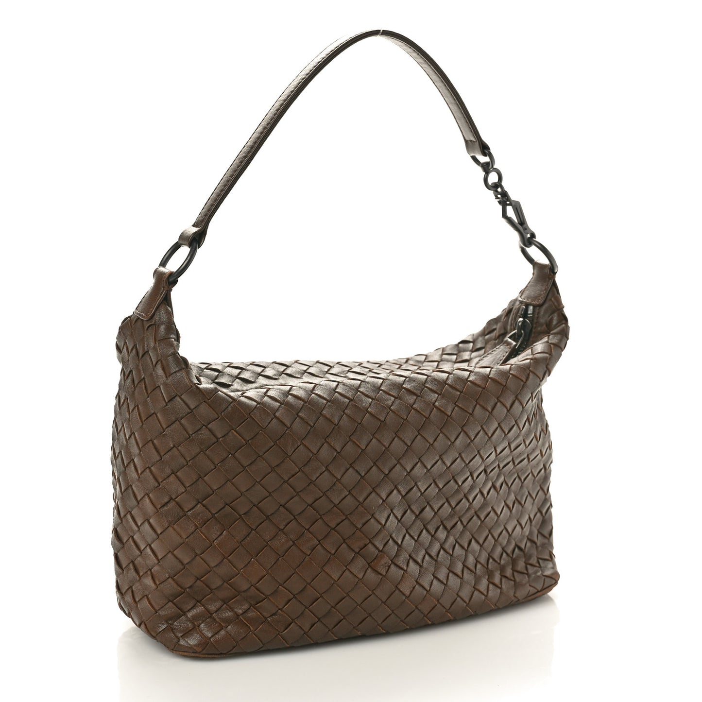 Nappa Intrecciato Ciambrino Bag Brown
