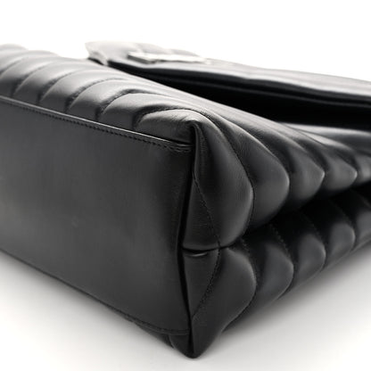 Saint Laurent Calfskin Y Quilted Monogram Medium Loulou Chain Satchel Black 9 of 9