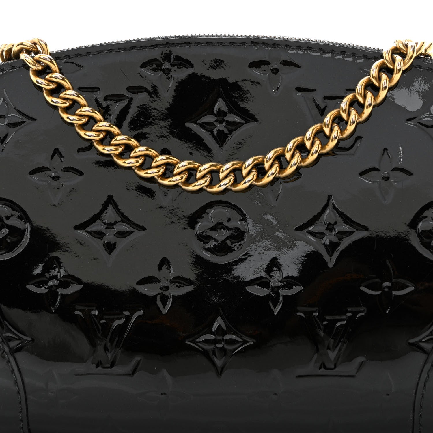 Louis Vuitton Vernis Santa Monica Clutch Noir Magnetique 8 of 12