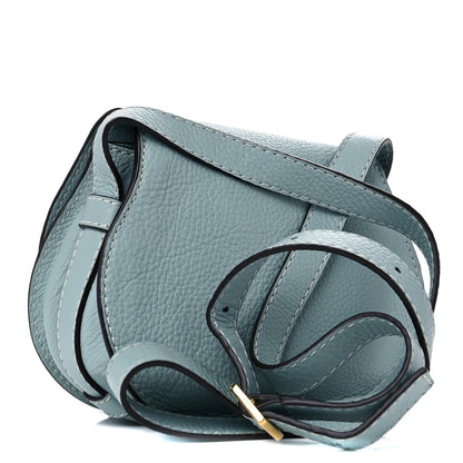 Chloe Calfskin Mini Marcie Round Crossbody Bag Rainy Blue 3 of 10