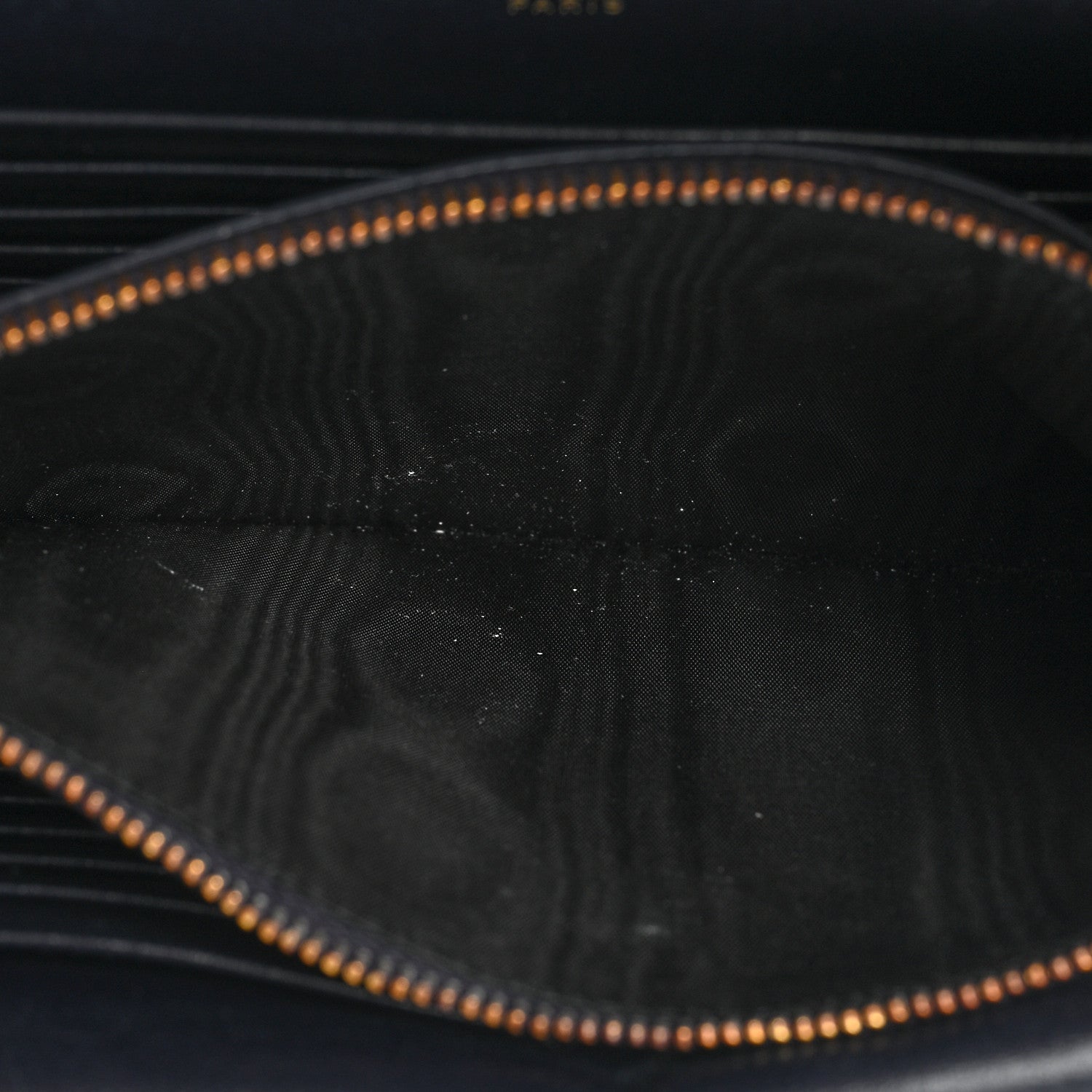 Saint Laurent Smooth Calfskin Monogram Sulpice Chain Wallet Navy 6 of 17