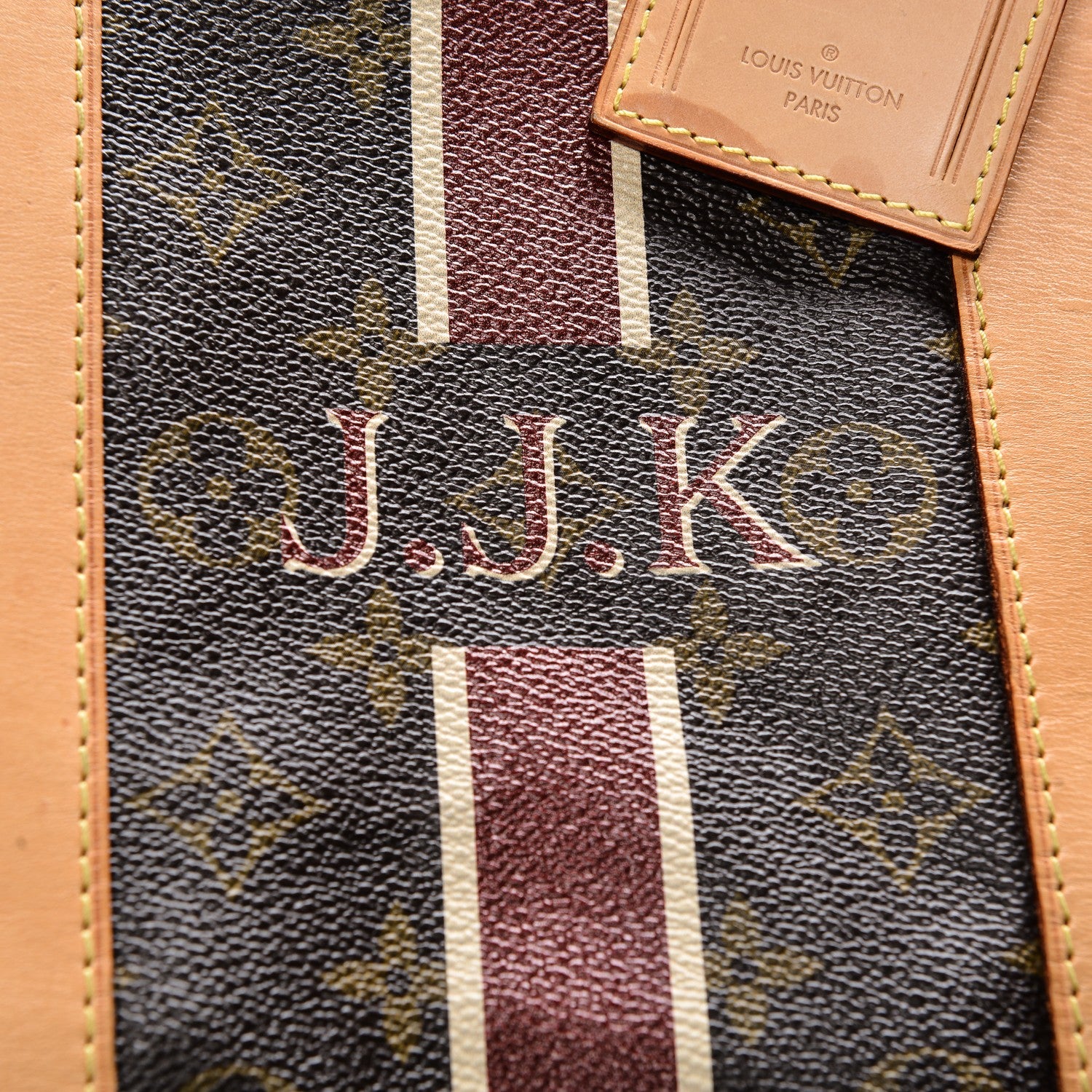 Louis Vuitton Monogram My LV Heritage Keepall Bandouliere 55 Bordeaux Ivory 7 of 9