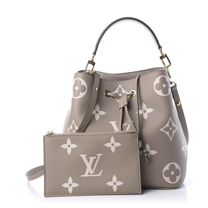 Louis Vuitton Empreinte Monogram Giant Neonoe MM Tourterelle Creme 1 of 9