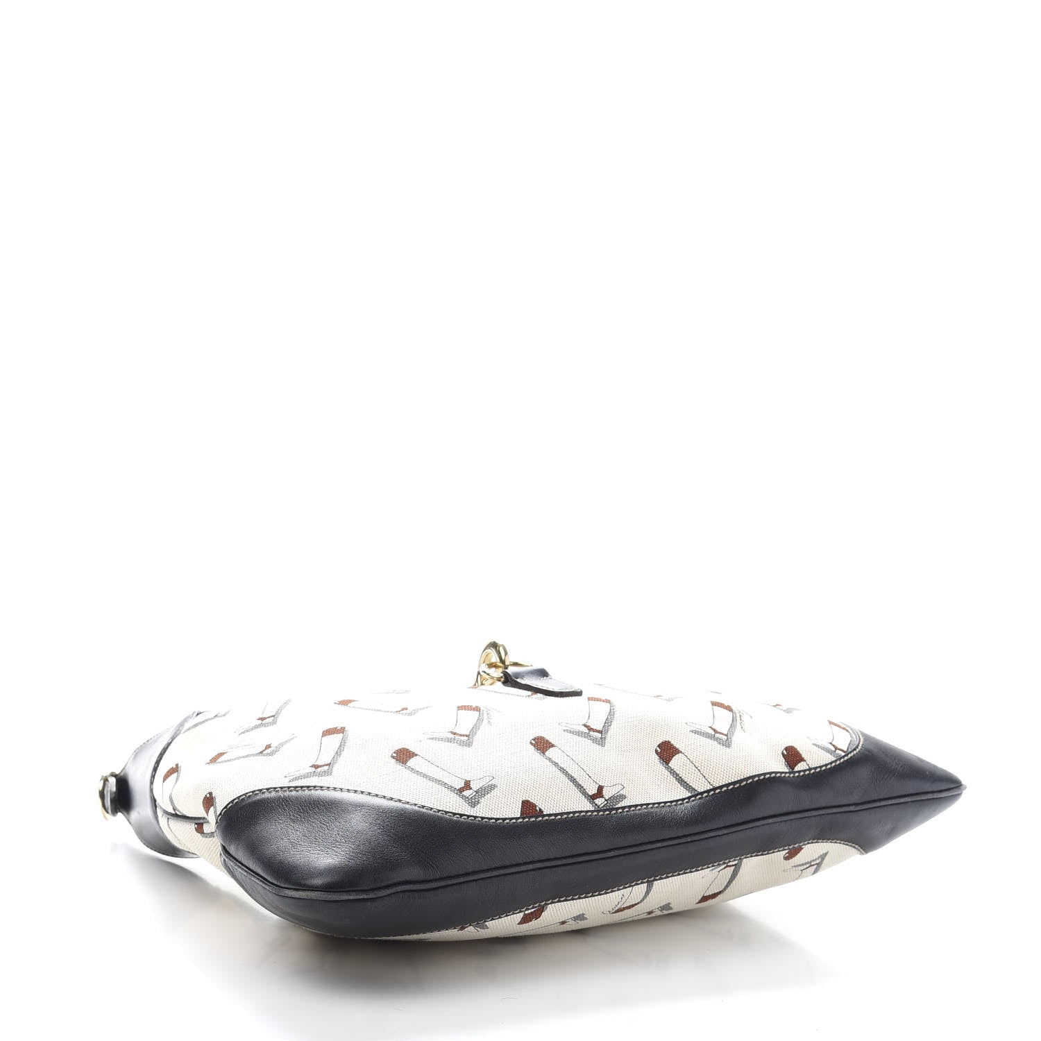 Gucci Canvas Boot Print Medium Jackie Hobo Navy 4 of 13
