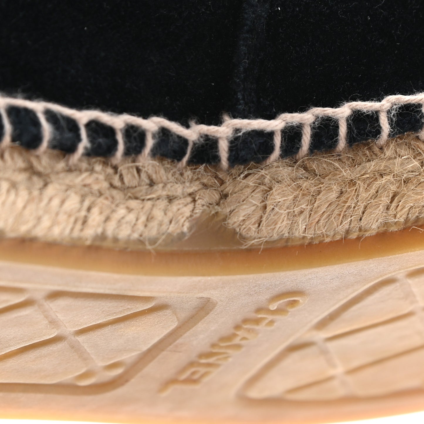 Velvet CC Espadrilles 37 Dark Navy Black