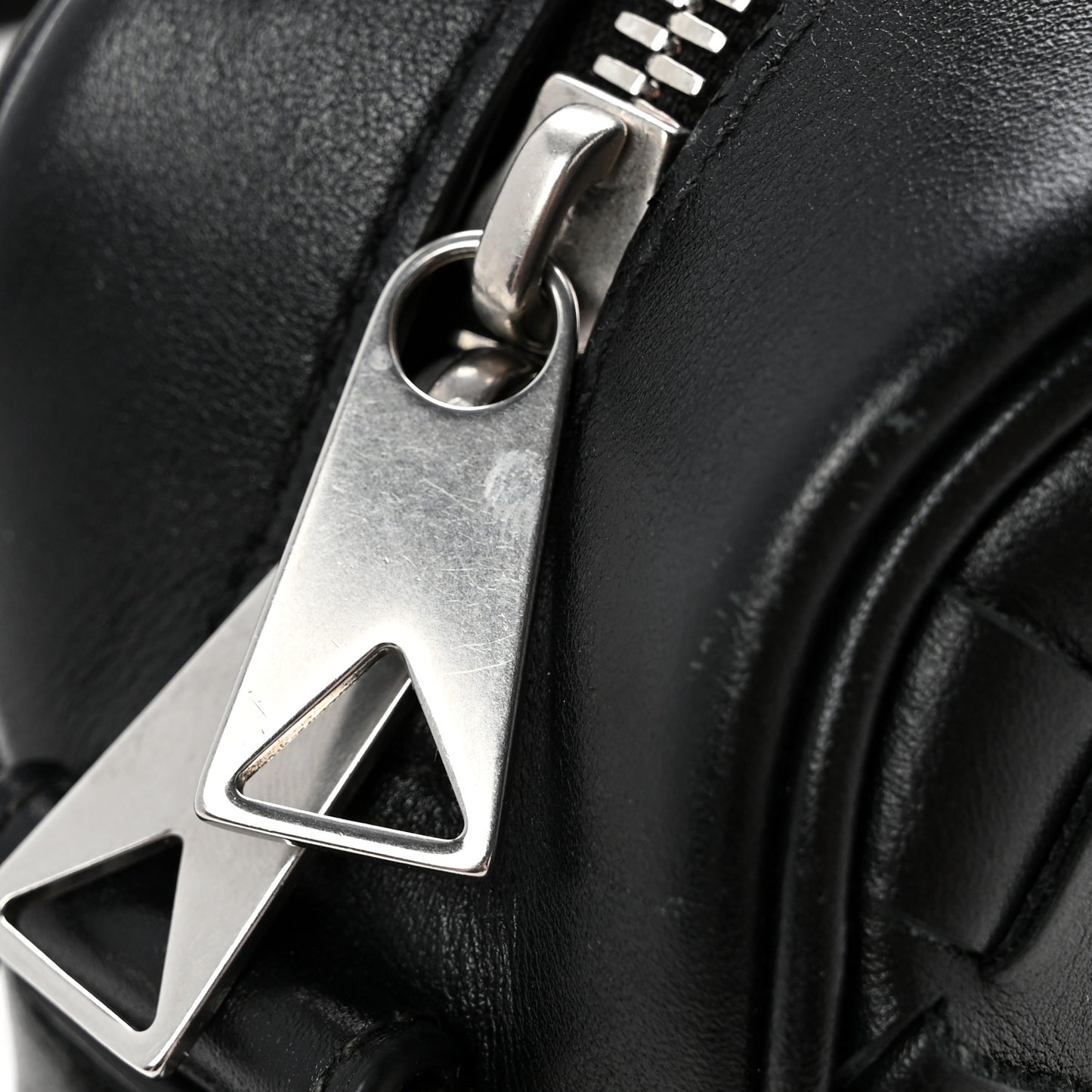 Nappa Intrecciato Small Classic Camera Bag Black