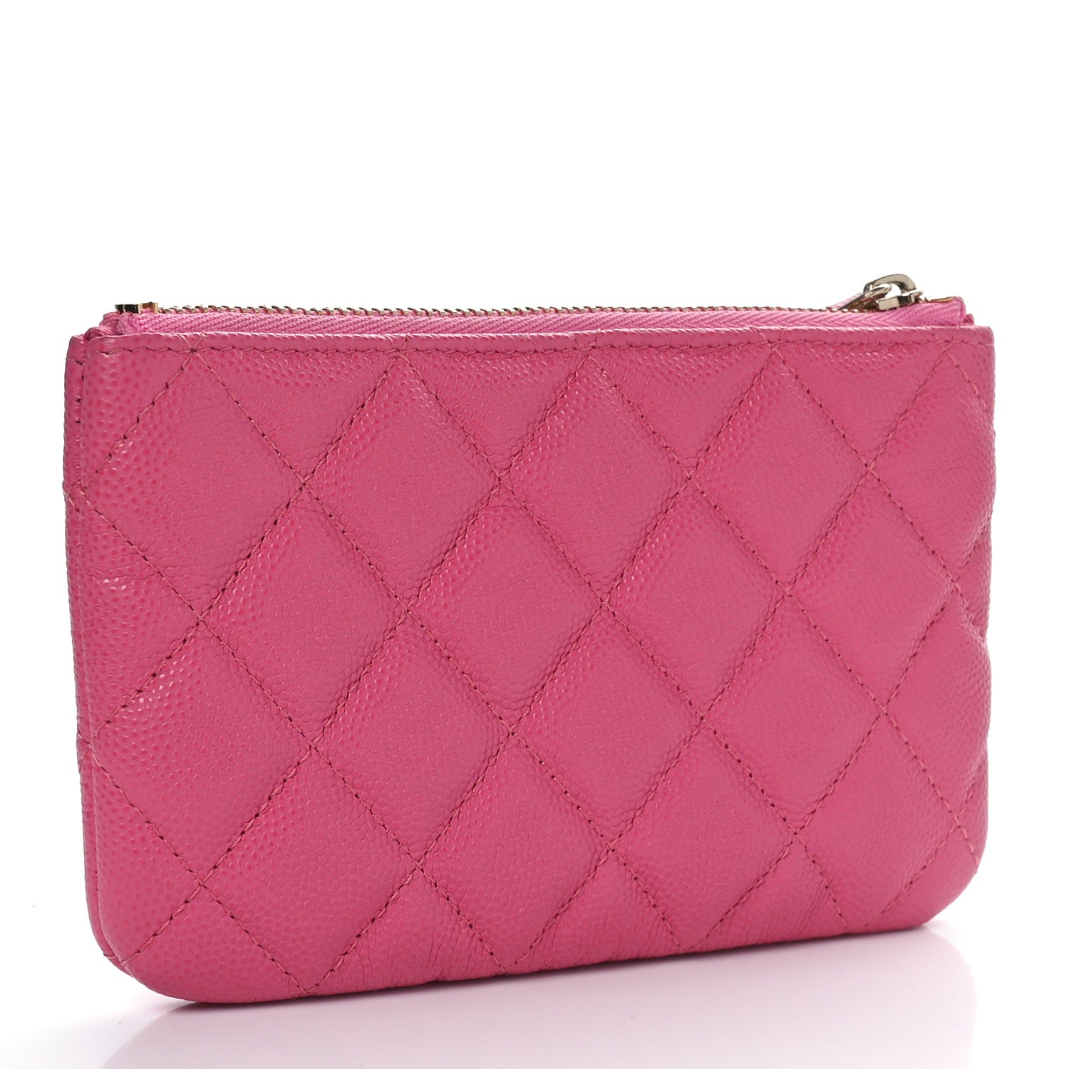 Chanel Caviar Quilted Small Cosmetic Case Pink 3 of 11