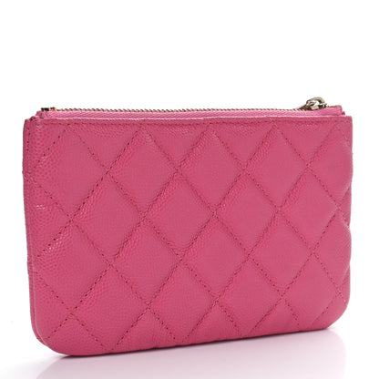 Chanel Caviar Quilted Small Cosmetic Case Pink 3 of 11