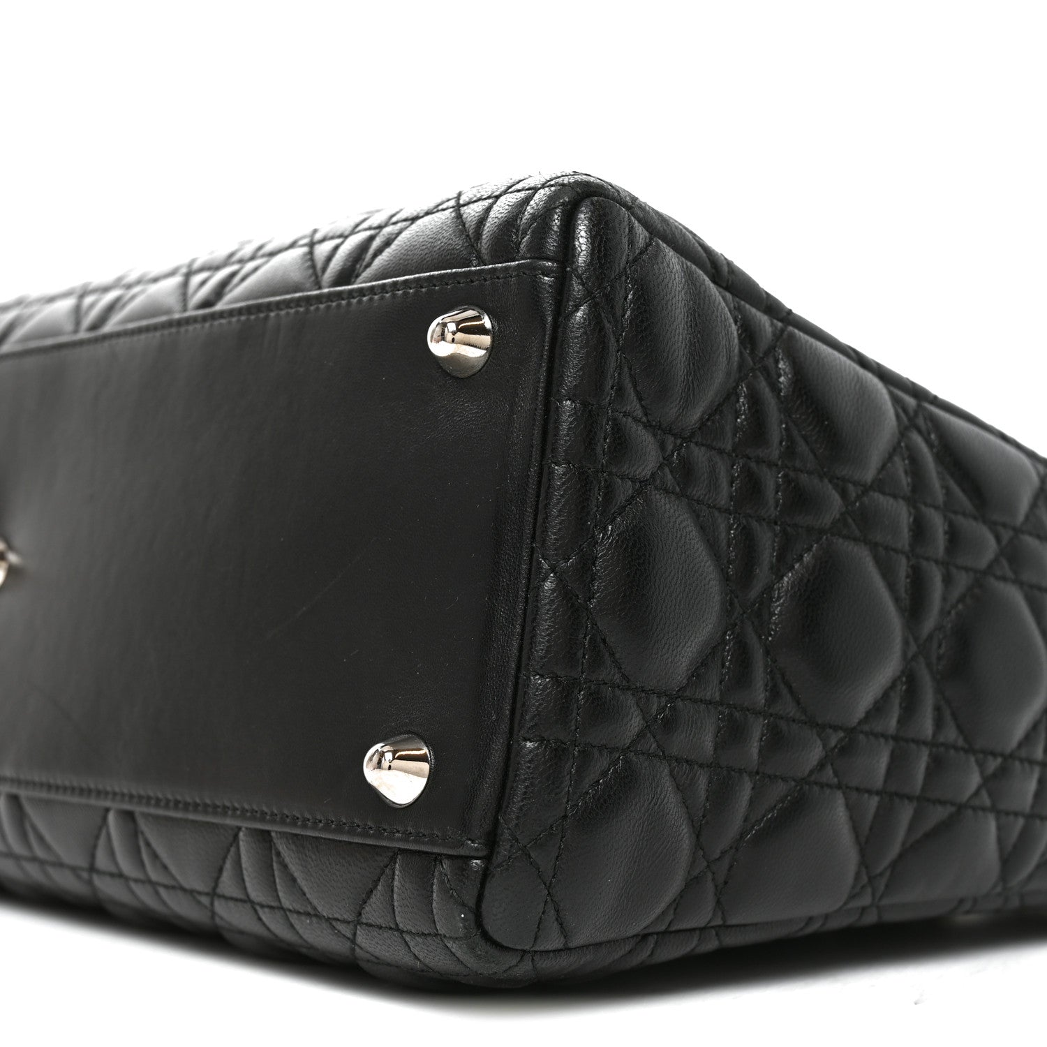 Christian Dior Lambskin Cannage Large Lady Dior Black 10 of 10