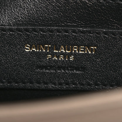 Saint Laurent Grain De Poudre Small Monogram Kate Satchel Dark Beige 6 of 15