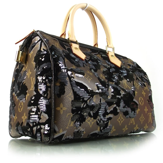 Monogram Fleur De Jais Sequins Speedy 30