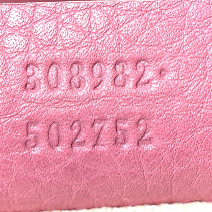 Gucci Pebbled Calfskin Medium Soho Chain Shoulder Bag Peonia Flower 7 of 10
