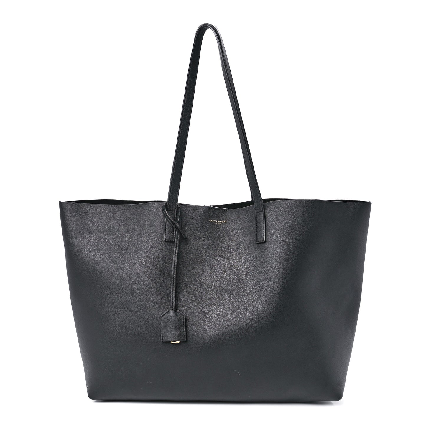 Calfskin Large Shopping Tote Black