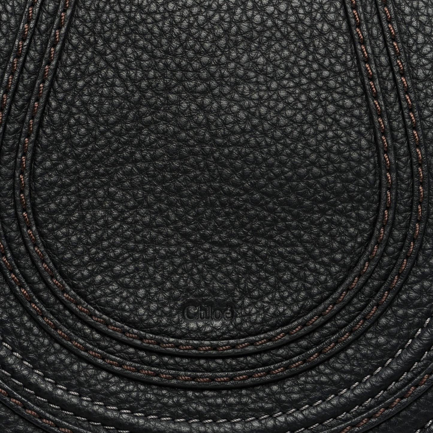 Calfskin Mini Marcie Round Crossbody Bag Black
