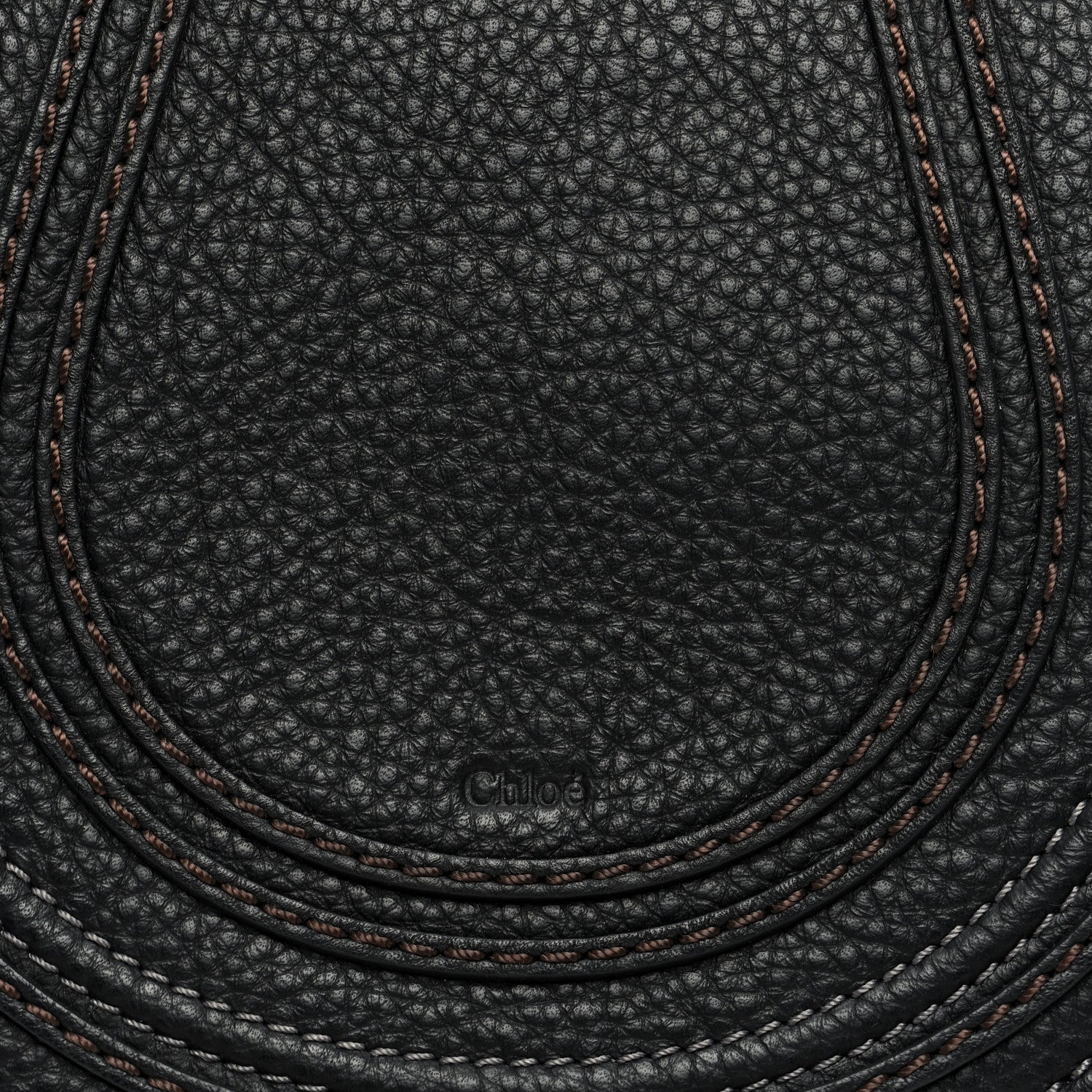 Chloe Calfskin Mini Marcie Round Crossbody Bag Black 7 of 9
