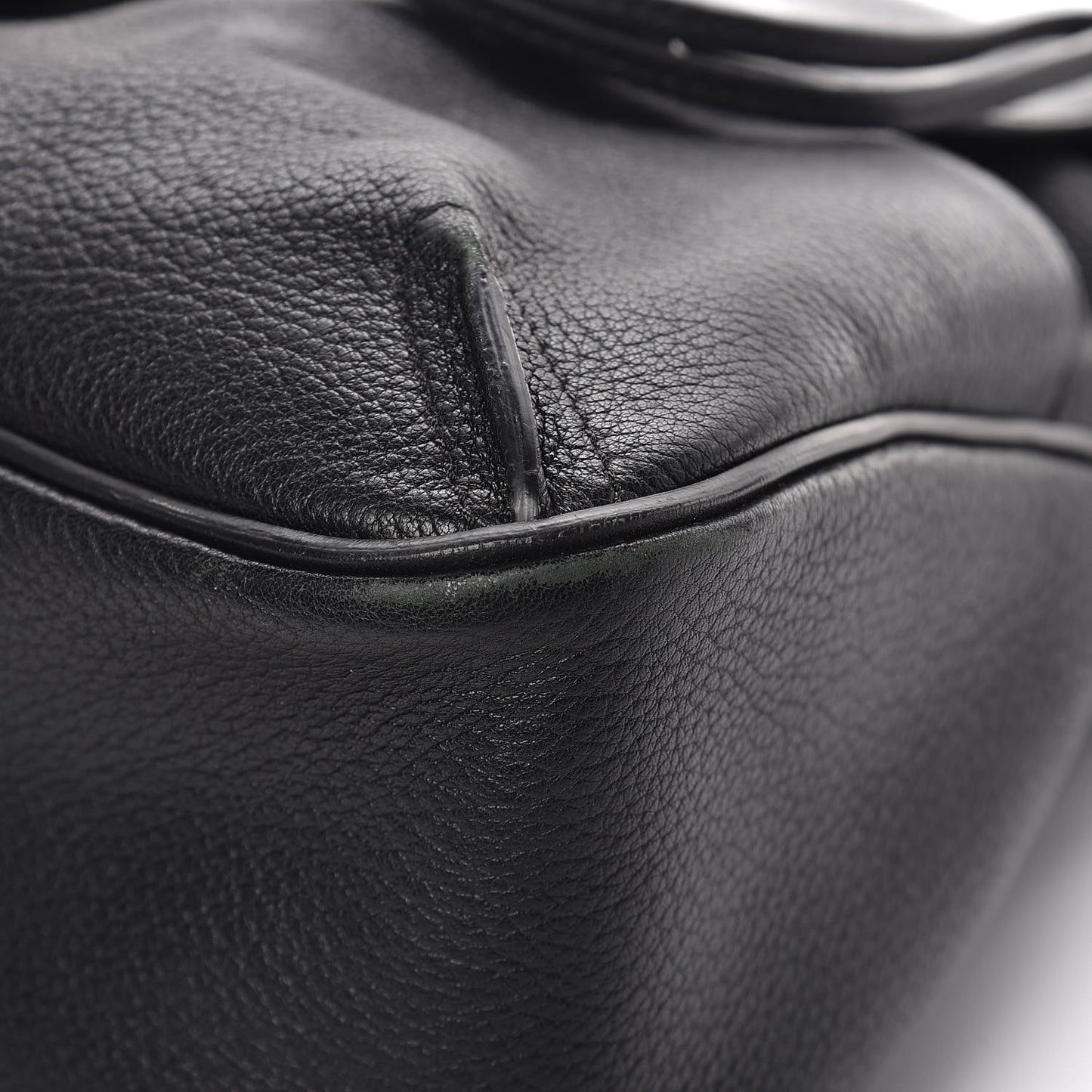 Grained Lambskin Calfskin Medium Lexa Shoulder Bag Black