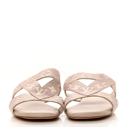 Louis Vuitton Empreinte Croisiere Mule Flats 37 Beige 2 of 11