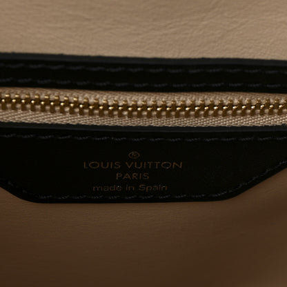 Louis Vuitton Lambskin Malletage Speedy Bandouliere 25 Black 6 of 9