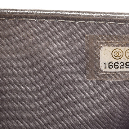 Chanel Lambskin Embossed Camellia French Wallet Black 7 of 8