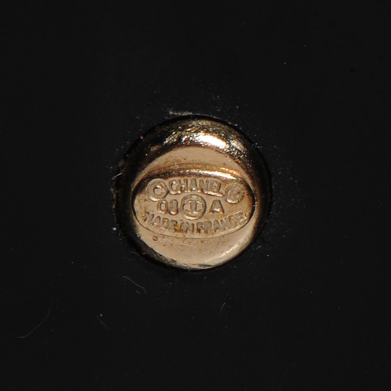 Chanel Resin CC Cabochon Cuff Black 6 of 6