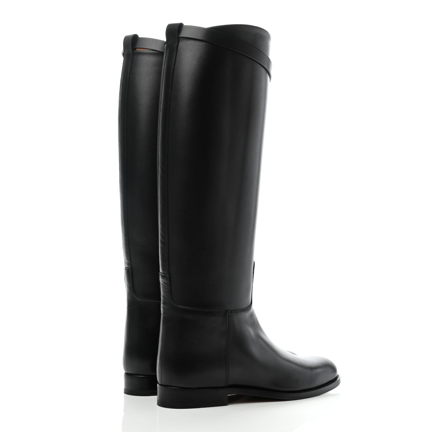 Hermes Box Kelly Jumping Boots 38 Black 4 of 8